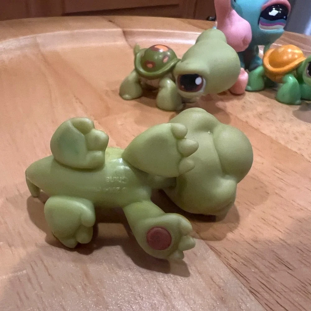 Littlest Pet Shop Reptile Lot Turtle Gecko Salamander Snail LPS Hasbro 5pc